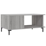 vidaXL Table basse sonoma gris 90x50x40 cm bois d'ingénierie