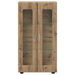 vidaXL Buffet avec étagère FLORIN Chêne artisanal 55 5 x 29 x 103 cm