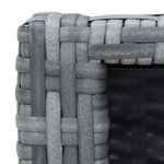 vidaXL Marche de spa Gris Résine tressée 92 x 45 x 25 cm