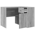 vidaXL Bureau d'angle gris sonoma 102x88x75 cm Bois d'ingénierie