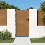 vidaXL Portail de jardin 85x175 cm acier corten