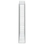 vidaXL Paniers à gabions arqués 11 Pièces 200x30x180/200 cm Fer galvanisé