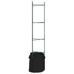 vidaXL Cages à tomates avec sacs à plantes 4 Pièces 154 cm acier et PP