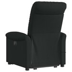vidaXL Fauteuil de massage inclinable Noir Tissu