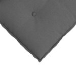vidaXL Coussin de Dos Gris foncé 100 x 19 x 50 cm tissu