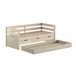Lit capitaine Margrit 90x200 avec rangements