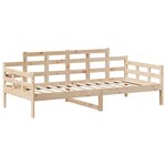 vidaXL Lit de jour avec toit sans matelas 90x190 cm bois massif