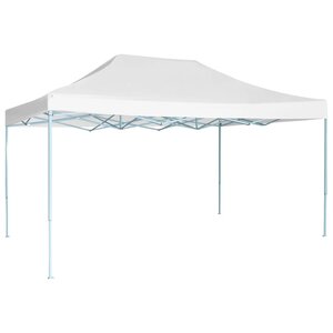 vidaXL Tente de réception pliable professionnelle 280x410x315 cm Acier Blanc