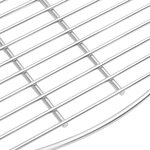 Grille de barbecue vidaXL Argent Ø60 cm Acier inoxydable