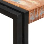 vidaXL Bibliothèque avec portes Marron Bois Recyclé Massif et Métal