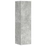 vidaXL Ensemble de meubles TV 3 Pièces Gris béton Bois d'ingénierie