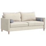 vidaXL Coussins d'accent 2 Pièces Gris clair Ø 15 x 40 cm tissu