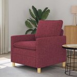 vidaXL Canapé Bordeaux 76 x 81 x 87 5 cm Tissu