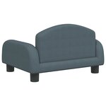 vidaXL Canapé pour enfants gris foncé 50x40x30 cm tissu