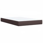 vidaXL Sommier à lattes de lit avec matelas Marron foncé 120x200 cm