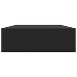 vidaXL Étagère murale flottante avec tiroir Noir 48x25x8 cm