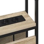 vidaXL Tête de lit de rangement Chêne sonoma 150 cm Bois d'ingénierie