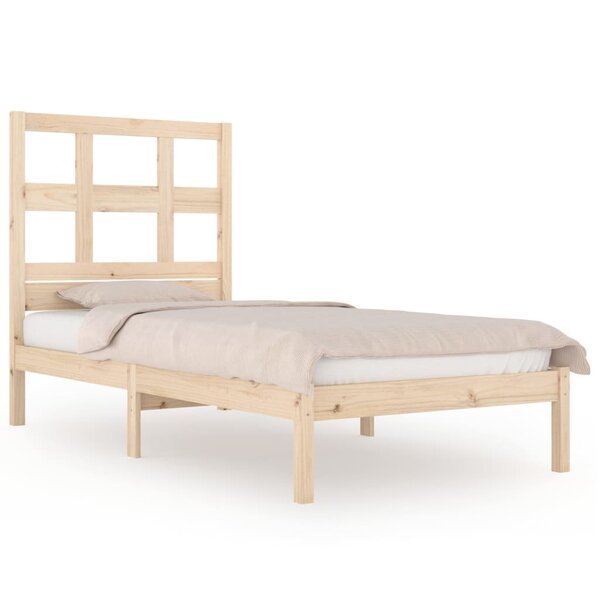 vidaXL Cadre de lit Bois de pin massif 90x200 cm