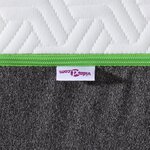 vidaXL Matelas Blanc  Gris 90 x 200 cm Mousse