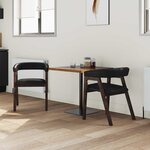 vidaXL Chaises de salle à manger 2 Pièces Marron Clair 54 x 57 x 73 cm