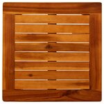 vidaXL Table basse de jardin 45x45x36 cm Bois solide d'acacia