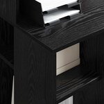 vidaXL Bureau avec rangement Chêne noir 90 x 48 x 101 5 cm