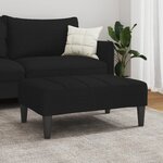 vidaXL Repose-pied noir 77x55x31 cm tissu