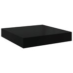 vidaXL Étagère murale flottante Noir brillant 23x23 5x3 8 cm MDF