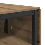 vidaXL Table à dîner 122 x 80 x 76 5 cm Bois d'ingénierie