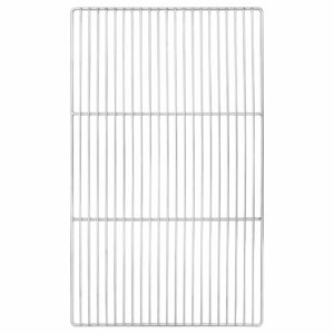 vidaXL Grille de barbecue Argent 67 x 40 cm Acier inoxydable