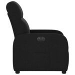 vidaXL Fauteuil inclinable électrique Noir Tissu