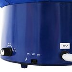 vidaXL Arbre de Noël neigeux avec base de parapluie Bleu 75 cm PVC