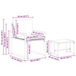 vidaXL Ensembles de meubles 3 Pièces Beige et blanc crème Rotin