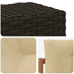 vidaXL Sofa de milieu extérieur Bois d'Acacia Massif Naturel