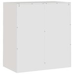 vidaXL Buffet blanc 67x39x73 cm acier