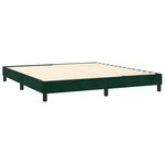 vidaXL Sommier à lattes de lit et matelas Vert foncé 160x200cm Velours