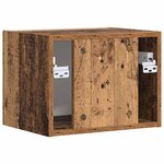 vidaXL Meuble TV mural Bois Ancien 60 x 31 x 29.5 cm Bois d'ingénierie
