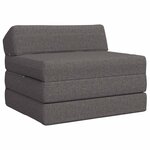 vidaXL Canapé-lit pliable Gris clair 200 x 70 x 10 cm Tissu