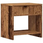 vidaXL Table de chevet vieux bois 40x30x40 cm bois d'ingénierie