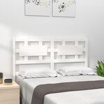 vidaXL Tête de lit Blanc 125 5x4x100 cm Bois massif de pin