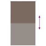 vidaXL Store enrouleur occultant café 135x230cm largeur du tissu