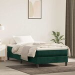 vidaXL Sommier à lattes de lit avec matelas Vert foncé 90x190 cm