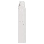 vidaXL Tête de lit avec étagères blanc 160 cm bois massif de pin