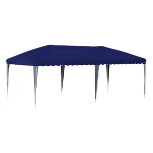 vidaXL Tente de fête pop-up 575 x 290 x 245 cm Bleu
