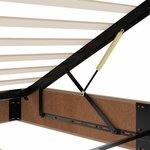 vidaXL Cadre de lit ottoman sans matelas cappuccino 160x200 cm