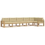 vidaXL Ensemble de canapés d'extérieur 4 pc Blanc et Beige Polyester