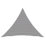 vidaXL Voile d'ombre 5 x 5 x 6 m HDPE Triangulaire Anthracite et blanc