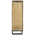 vidaXL Highboard 60x33.5x100 cm en bois massif de mangue