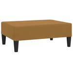 vidaXL Repose-pied Marron 78x56x32 cm Velours