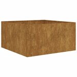 vidaXL Jardinière 80x80x40 cm acier corten